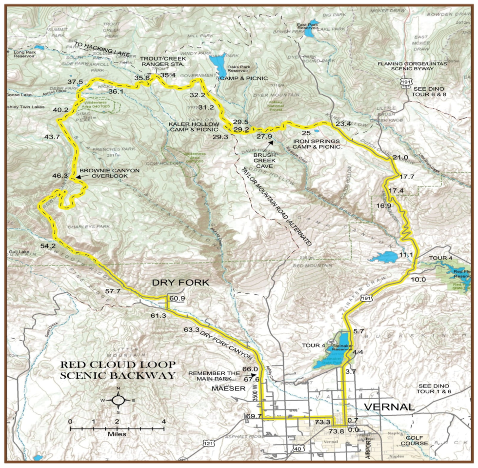 Red Cloud Loop Scenic Backway Vernal Adventure Center